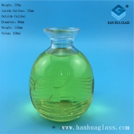 Manufacturer of 300ml round glass wine bottle