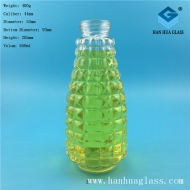 650ml bird drinking glass bottle