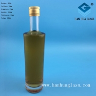 500ml Crystal White Round Olive Oil Glass Bottle