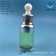 40ml rubber head dropper transparent glass essential oil dispensing bottle