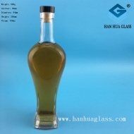 700ml heart-shaped glass red wine bottle