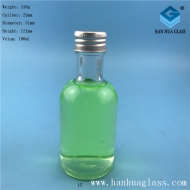 100ml transparent glass wine bottle