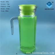 Wholesale 900ml glass cold water kettle with handle