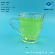 140ml glass coffee cup with handle