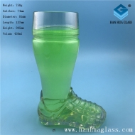 400ml shoe shaped glass beer glass