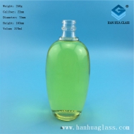 370ml transparent glass wine bottle