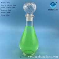 500ml transparent glass wine bottle manufacturer