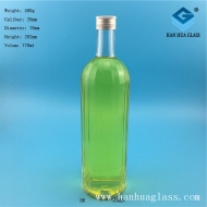 750ml round glass wine bottle