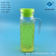 900ml glass cold water kettle with handle