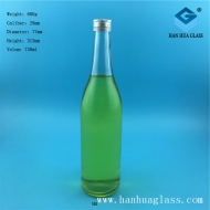 700ml transparent glass wine bottle