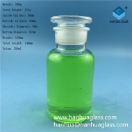 250ml transparent glass reagent bottle