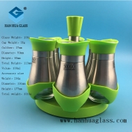 100ml stainless steel pepper powder seasoning glass bottle