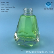 50ml diamond shaped glass perfume bottle