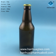 330ml brown glass beer bottle