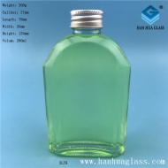 200ml rectangular flat glass wine bottle