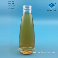 220ml juice beverage glass bottle