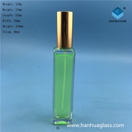60ml rectangular glass spray perfume bottle