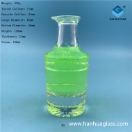 100ml thick crystal white material glass small wine bottle