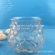 450ml export craft glass candlestick