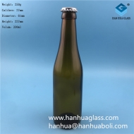 330ml tea colored universal beer glass bottle
