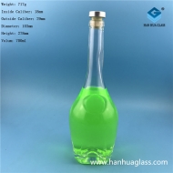 700ml crystal white material glass bottle
