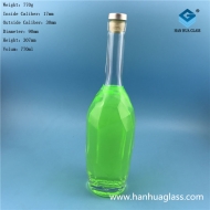 750ml crystal white material glass grape wine bottle