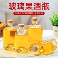 Glass bottling bottle for fruit wine
