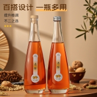 Juice beverage glass bottle