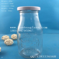 300ml milk juice glass beverage bottle