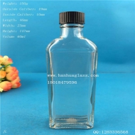 60ml rectangular glass essential oil bottle