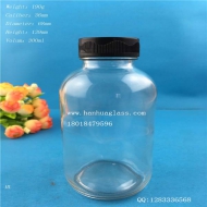 300ml transparent glass loquat cream bottle