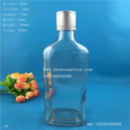 500ml rectangular flat glass wine bottle