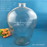 3200ml large capacity glass wine jar