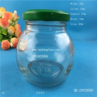 200ml glass jam bottle