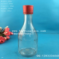 250ml transparent glass wine bottle
