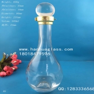 Manufacturer of 500ml glass wine bottle