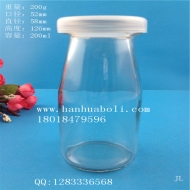 Manufacturer's direct sales of 200ml milk glass bottles and juice bottles