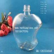 Manufacturer's direct sales of 150ml apple shaped glass wine bottles