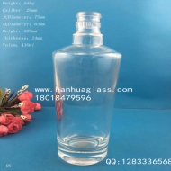 400ml round crystal white glass wine bottle