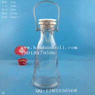 Manufacturer's direct sales of 500ml portable glass milk bottles