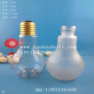 450ml creative light bulb glass juice beverage bottle