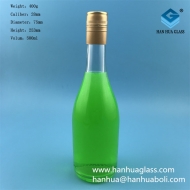 Manufacturer's direct sales of 500ml transparent glass wine bottles