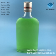 Manufacturer's direct sales of 250ml rectangular glass health wine bottles