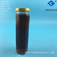 Wholesale 180ml hexagonal honey glass bottle