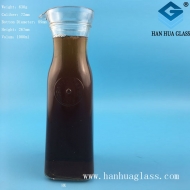 1000ml square bottom juice beverage glass bottle