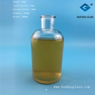Manufacturer of 1000ml transparent glass small mouth reagent bottle