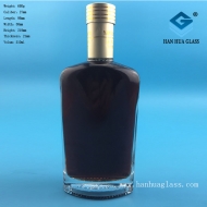 Wholesale price of 500ml rectangular flat glass wine bottle