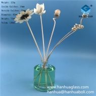 130ml cylindrical flameless rattan glass evaporator