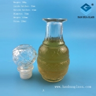 Wholesale 250ml transparent glass wine bottles