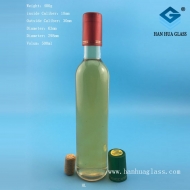 Manufacturer of 500ml transparent glass wine bottle